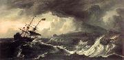 Ludolf Backhuysen Ships Running Aground oil on canvas